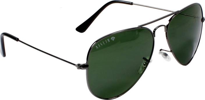 Aislin AISLSulassAS3025TSiFulGR Rectangular Sunglasses  (Green)