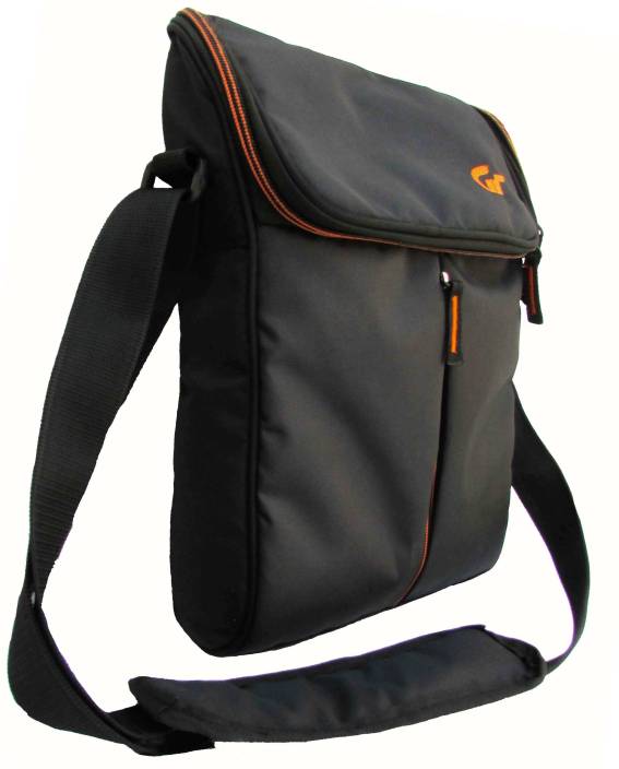 Good Times Messenger Bag  (Black, Orange)